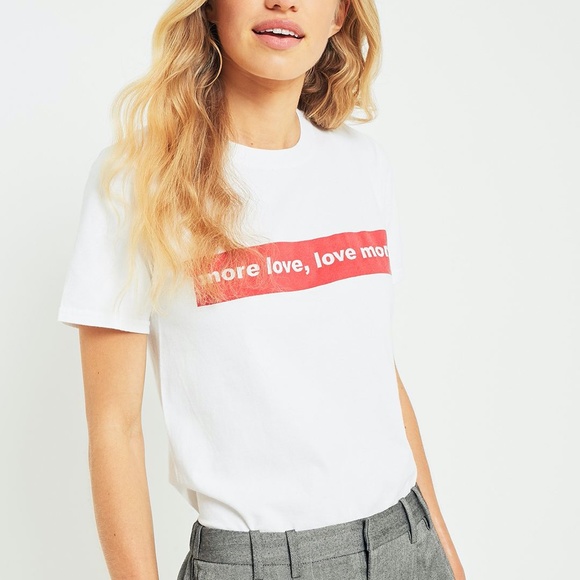 Urban Outfitters Tops - Urban Outfitters // Urban Outfitters More Love, Love More Red T-Shirt